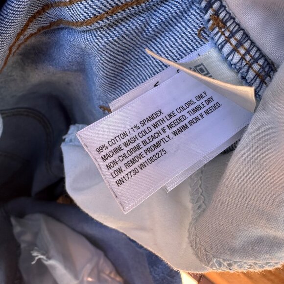 Universal Thread High Rise 90s Straight Button Up Blue Jeans Size 8 - Picture 7 of 14